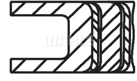 KNECHT/MAHLE 03186N0 Комплект поршневых колец