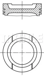 KNECHT/MAHLE 0332000 Поршень