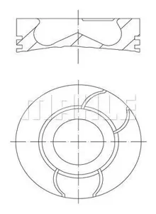 KNECHT/MAHLE 0400300 Поршень