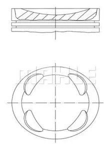 KNECHT/MAHLE 081PI00104002 Поршень двигателя