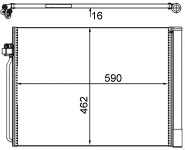 KNECHT/MAHLE AC405000S Радиатор кондиционера кондиционера