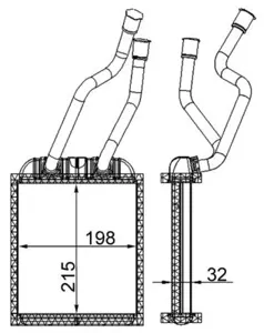 KNECHT/MAHLE AH180000S Радиатор отопителя