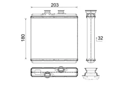 KNECHT/MAHLE AH183000P Радиатор отопителя
