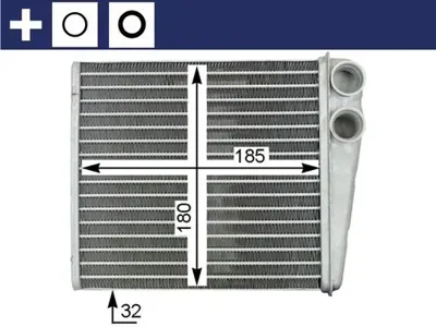 KNECHT/MAHLE AH208000S Радиатор отопителя VAG A3Q3 Octavia Yeti G5G6 Passat 1.2-3.21.9TD2.0TD 04-