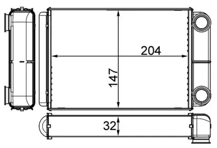 KNECHT/MAHLE AH258000S Радиатор отопителя