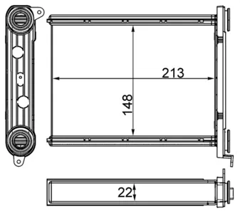 KNECHT/MAHLE AH259000S Радиатор отопителя