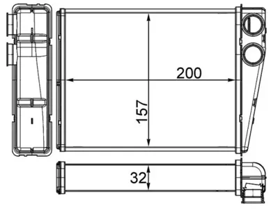 KNECHT/MAHLE AH263000S Радиатор отопителя