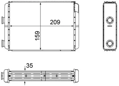KNECHT/MAHLE AH60000S Радиатор отопителя