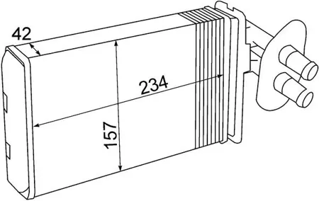 KNECHT/MAHLE AH69000S Радиатор отопителя