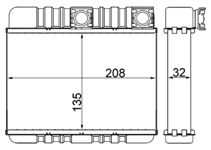 KNECHT/MAHLE AH87000S Радиатор отопителя