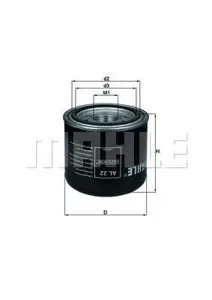 KNECHT/MAHLE AL22 картридж осушителя M41x1.5 H135mm Daf CF85LF55XF105