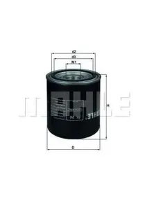 KNECHT/MAHLE AL24 Фильтр-осушитель воздушный