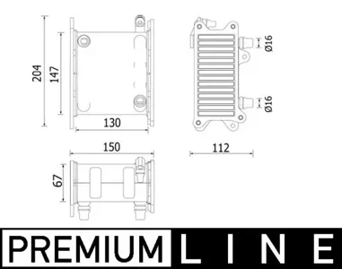 KNECHT/MAHLE CI224000P Интеркулер