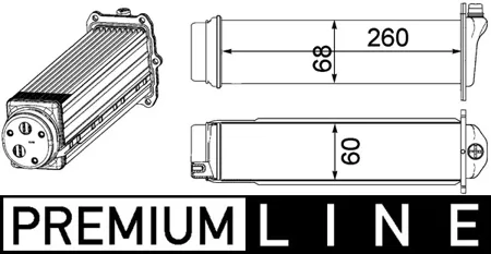 KNECHT/MAHLE CI481000P Интеркулер