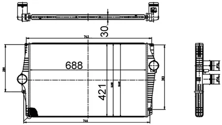 KNECHT/MAHLE CI520000S Интеркулер