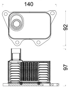 KNECHT/MAHLE CLC185000S Масляный радиатор Audi VW Seat Skoda