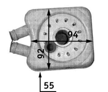 KNECHT/MAHLE CLC45000S Масляный радиатор