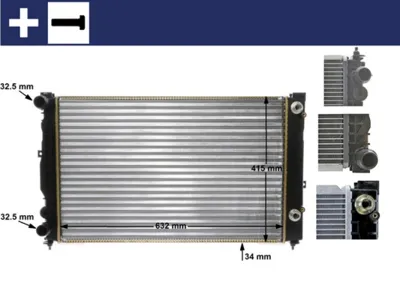 KNECHT/MAHLE CR132000S Радиатор охлаждающей жидкости