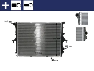 KNECHT/MAHLE CR571000S Радиатор охлаждающей жидкости
