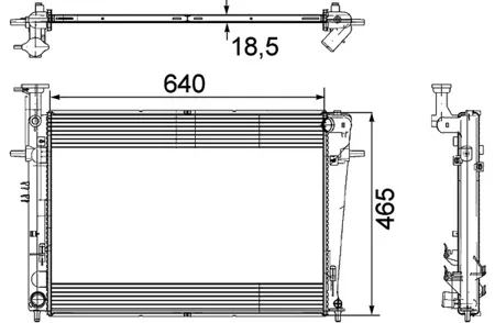 KNECHT/MAHLE CR908000P Радиатор охлаждающей жидкости