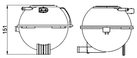 KNECHT/MAHLE CRT22000S Бачок расширительный