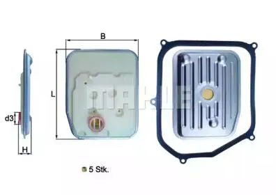 KNECHT/MAHLE HX147KIT Фильтр АКПП с прокладкой Audi , Seat , Skoda , VW 91-10