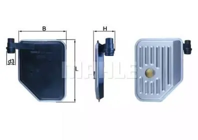 KNECHT/MAHLE HX156 Фильтр АКПП БЕЗ прокладки Hyundai Elantra 00-06 Sonata 98-12SantaFe 01> 1.6-2.0