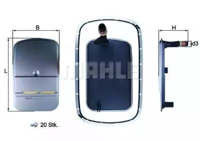 KNECHT/MAHLE HX159KIT Фильтр АКПП (с прокладкой)