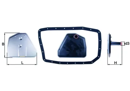 KNECHT/MAHLE HX162D Фильтр АКПП BMW E65E66X3X5 99-08