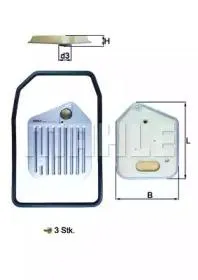 KNECHT/MAHLE HX163KIT Фильтр АКПП с прокладкой BMW E34E36E38E39 89>
