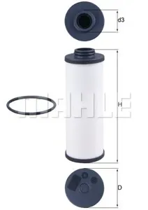 KNECHT/MAHLE HX186D Фильтр масляный S-Tronic (DSG) В КПП DSG Audi A4, A5, A6, A7, Q5 08~