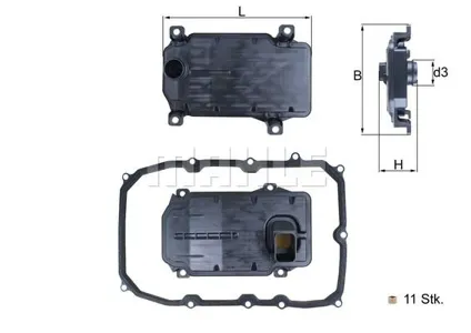 KNECHT/MAHLE HX187KIT Фильтр АКПП (с прокладкой)