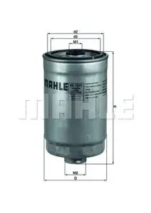 KNECHT/MAHLE KC1011 Фильтр топливный Hyundai Santa Fe Kia Sorento 2.2-2.5CRDi 2004=>