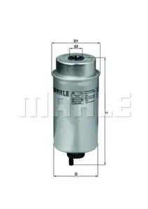 KNECHT/MAHLE KC116 Фильтр топливный Ford Transit 2.0-2.4DITDI 00=>