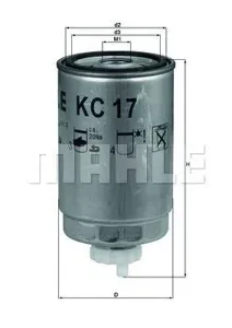 KNECHT/MAHLE KC17D Фильтр топливный