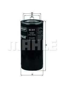 KNECHT/MAHLE KC217 Фильтр топливный HCV