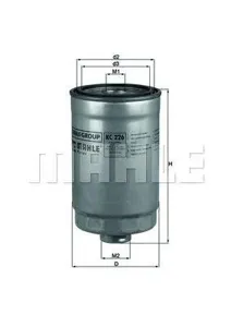 KNECHT/MAHLE KC226 Фильтр топливный Hyundai Tucson 2.0CRDi 04>