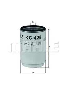 KNECHT/MAHLE KC429D Фильтр топливный сепаратор d78 D108 H158 1'-14UNS-2B Volvo FHFM, RVI KERAXMAGNUM 10.05>