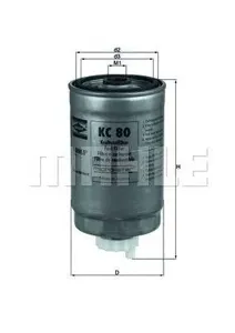 KNECHT/MAHLE KC80 Фильтр топливный Audi A4A6 1.9TDi 00>, VW Passat B5 1.9TDi 98>