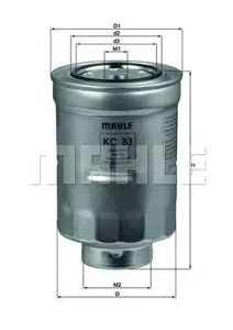 KNECHT/MAHLE KC83D Фильтр топливный Toyota Carina Corolla Land Cruiser 1.8-4.2D 85>