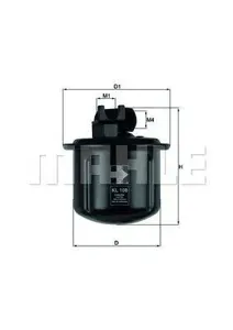 KNECHT/MAHLE KL108 Фильтр топливный
