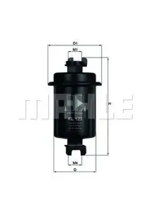 KNECHT/MAHLE KL123 Фильтр топливный Ограниченное наличие.