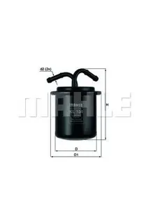 KNECHT/MAHLE KL134 Фильтр топливный