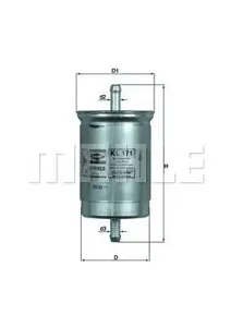 KNECHT/MAHLE KL171 Фильтр топливный Nissan Maxima QX, Primera P10P11 2.0 16V 91-01