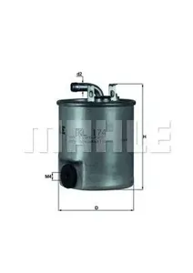 KNECHT/MAHLE KL174 Фильтр топливный Ограниченное наличие.
