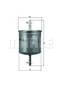 KNECHT/MAHLE KL196 Фильтр топливный