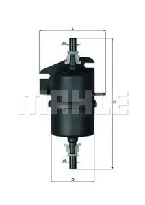 KNECHT/MAHLE KL238 Фильтр топливный Fiat ALBEA 1.4 96>