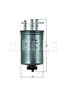 KNECHT/MAHLE KL446 Фильтр топливный