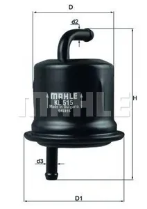KNECHT/MAHLE KL515 Фильтр топливный Toyota RAV III 2006-2012
