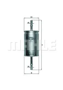 KNECHT/MAHLE KL559 Фильтр топливный Mazda 3 Ford Focus C-MAX Volvo S40 1.4-2.4L 2003=>